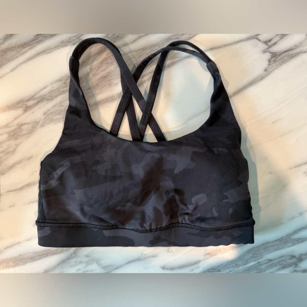 Lululemon Energy Bra Incognito Camo Multi Grey - Picture 5 of 6